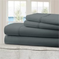 Best Percale Sheets Reviews - Mellanni Best 100% Cotton Bed Sheet Set - 300 Thread Count Percale - Deep Pocket - Quality Luxury Bedding - 4 Piece (King, Gray) at Lux Comfy Bedding