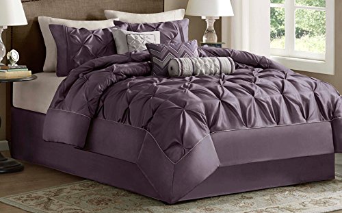 Madison Park Laurel Purple Comforter Sets Queen, Plum