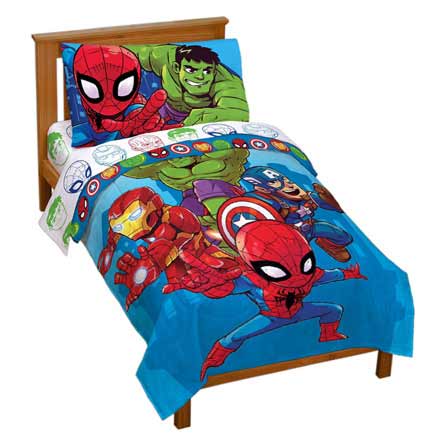 Marvel Avengers /'Lifestyle Stripe/' Reversible Comforter Queen//King